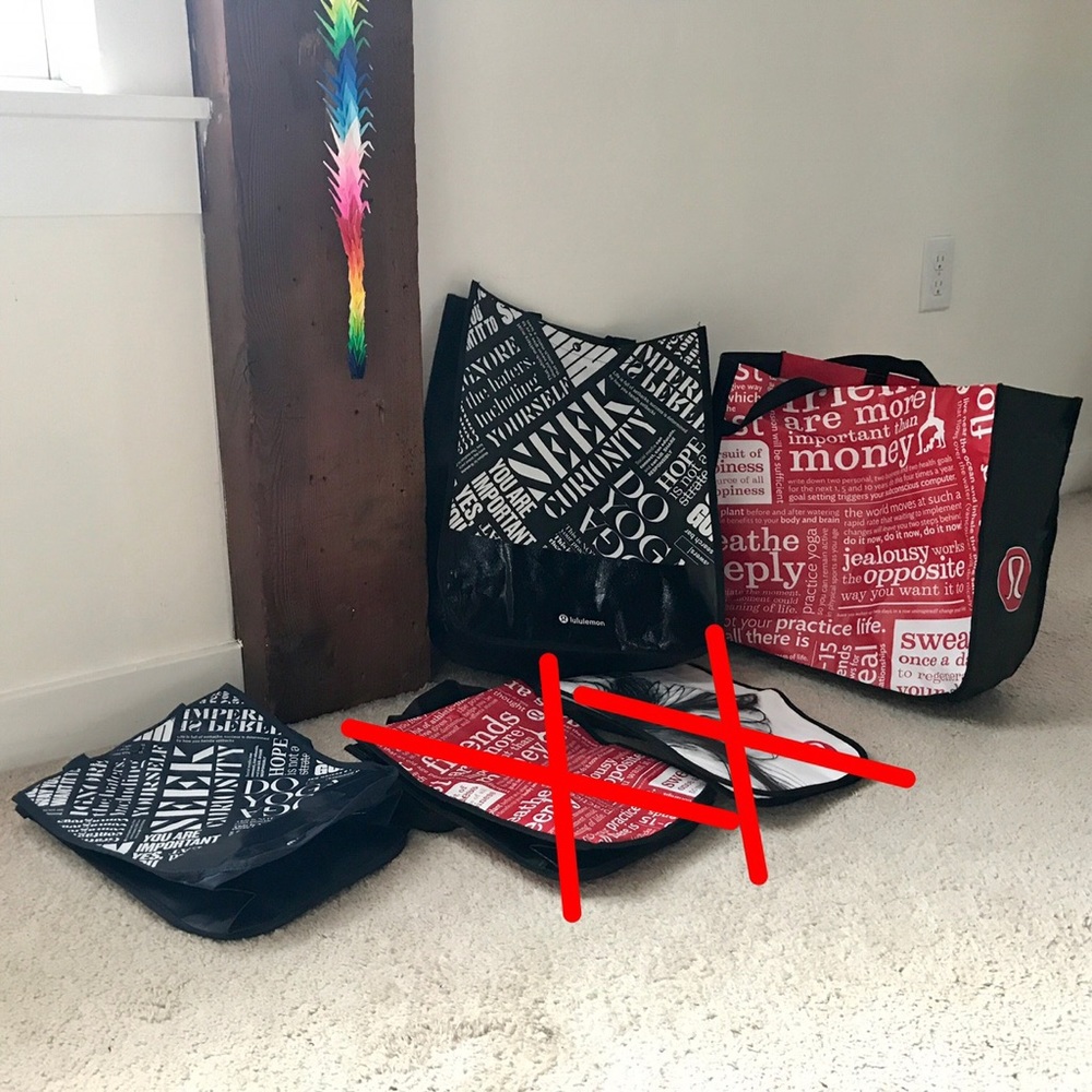 FREE with ANY purchase: Lululemon reusable bag
